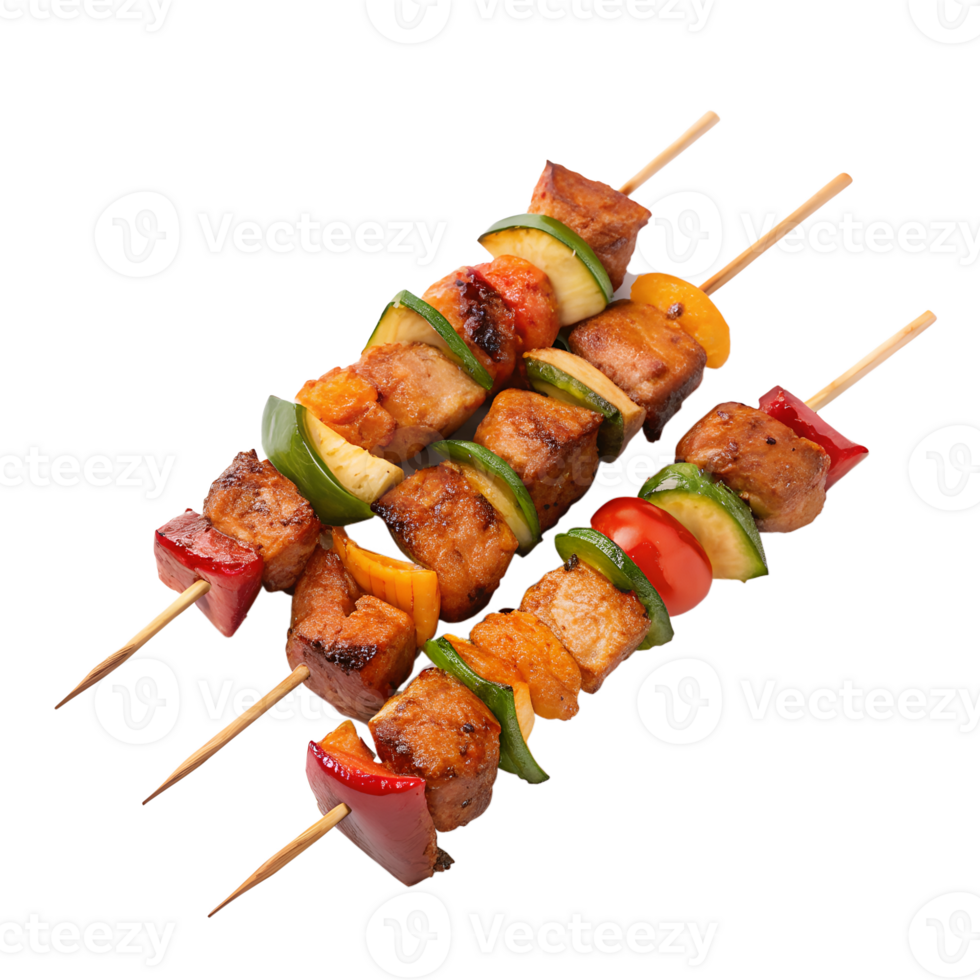 Delicious Grilled Chicken and Vegetable Skewers Recipe for Summer BBQ png
