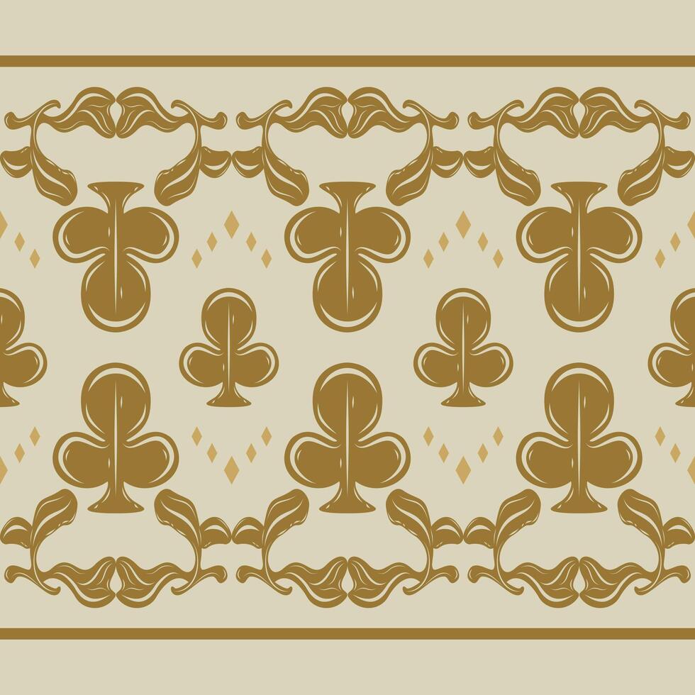 Delicate Flourish Spade Scroll Ornament Botany Nature Inspired with Gold on Greenish Khaki Background Border Pattern. Ancient Byzantine Traditional Motif Textiles silk Weaves Handcraft Tile Mosaic Rug vector