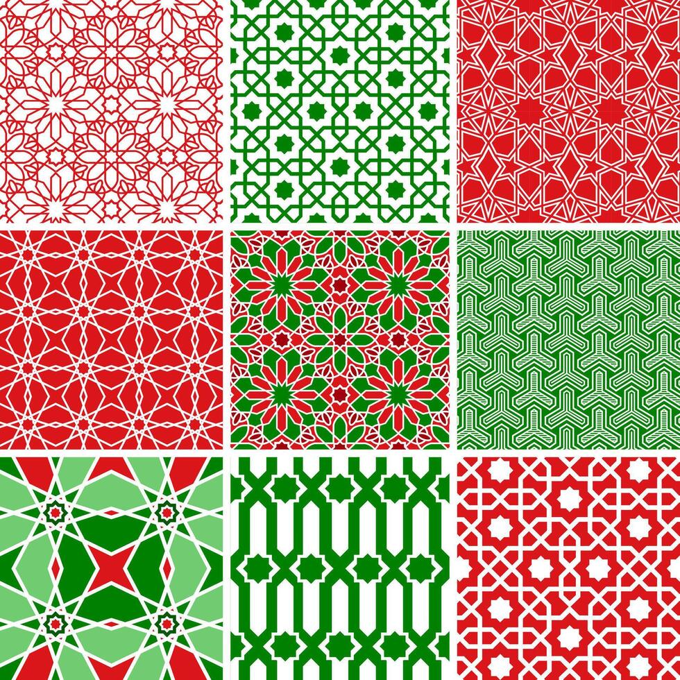 Traditional Motif of Oman Seamless Pattern Background vector