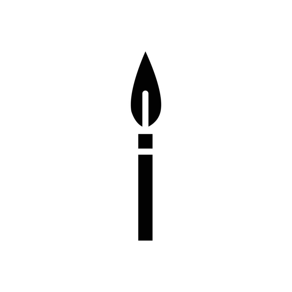 A simple black paintbrush icon, perfect for art-related projects. vector