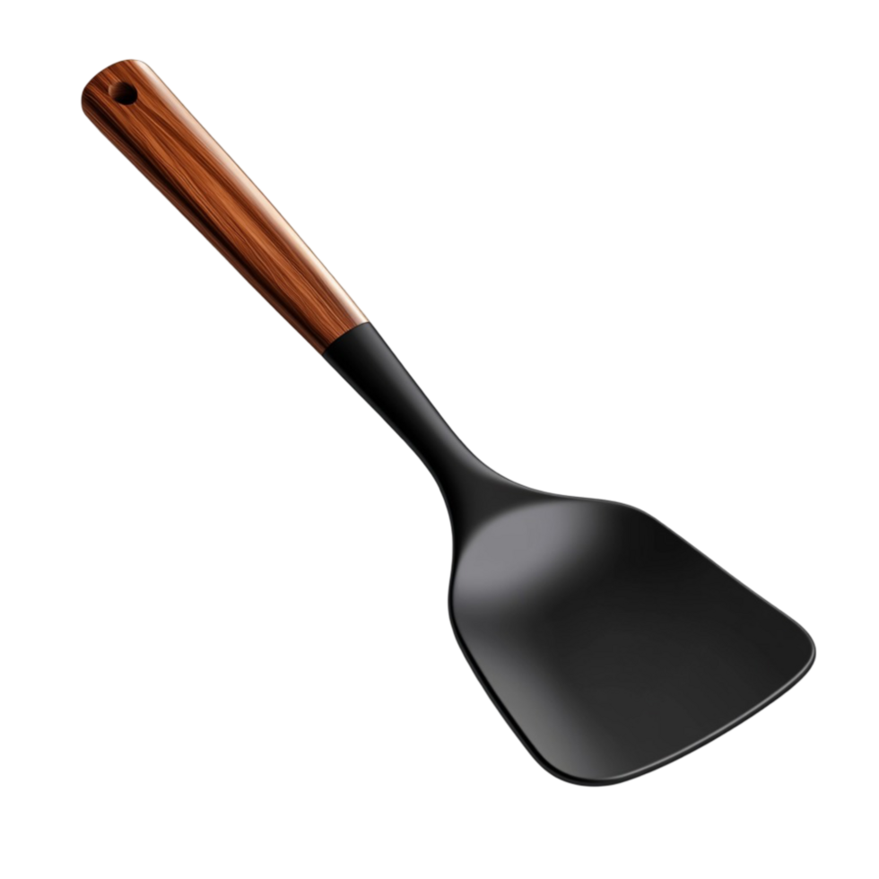Flat Kitchen Spatula for Cooking and Baking on Transparent Background png