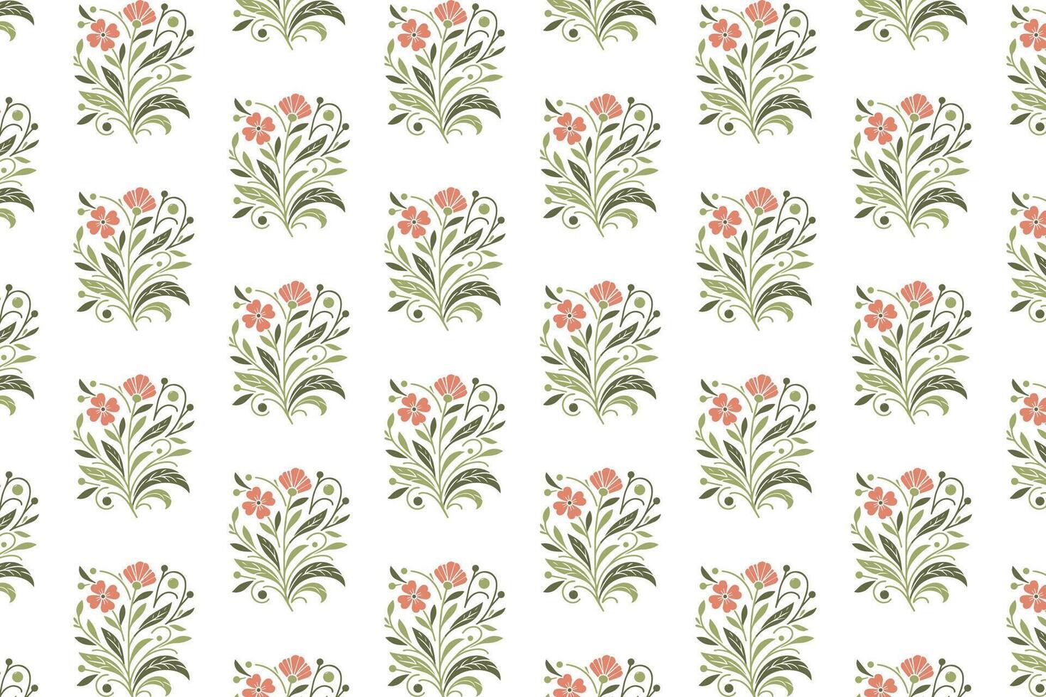 botanical line floral pattern using continuous sketch style with abstract flower motifs for fashion fabric pillow covers kitchen textiles and modern home accessories vector
