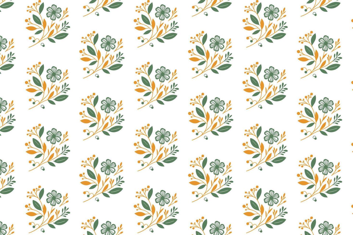 flower pattern design composed of minimal one line botanical drawings for pillow textile wrapping paper fashion wear kitchen fabric and wallpaper use vector
