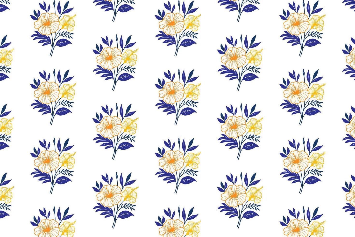 one line floral sketch pattern design featuring hand drawn botanical motifs for textile printing wrapping paper kitchen wear fashion apparel and pillow fabric usage vector