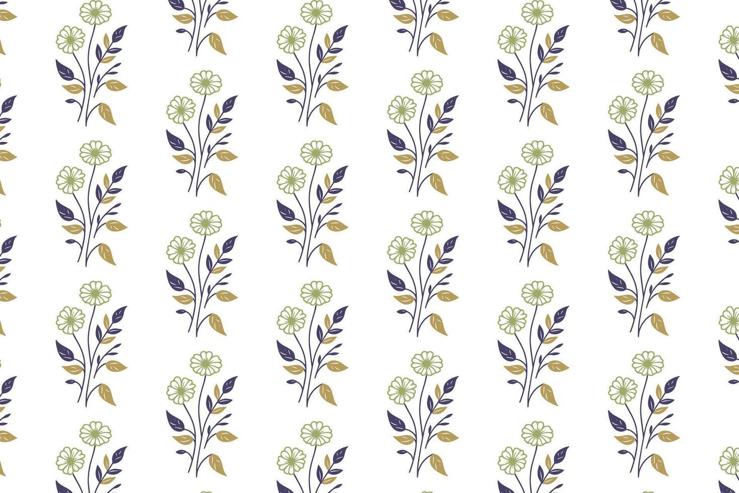 minimal sketch flower pattern with abstract line drawn rose motifs for textile printing wrapping kitchen wear wallpaper pillow covers and fashion fabrics vector