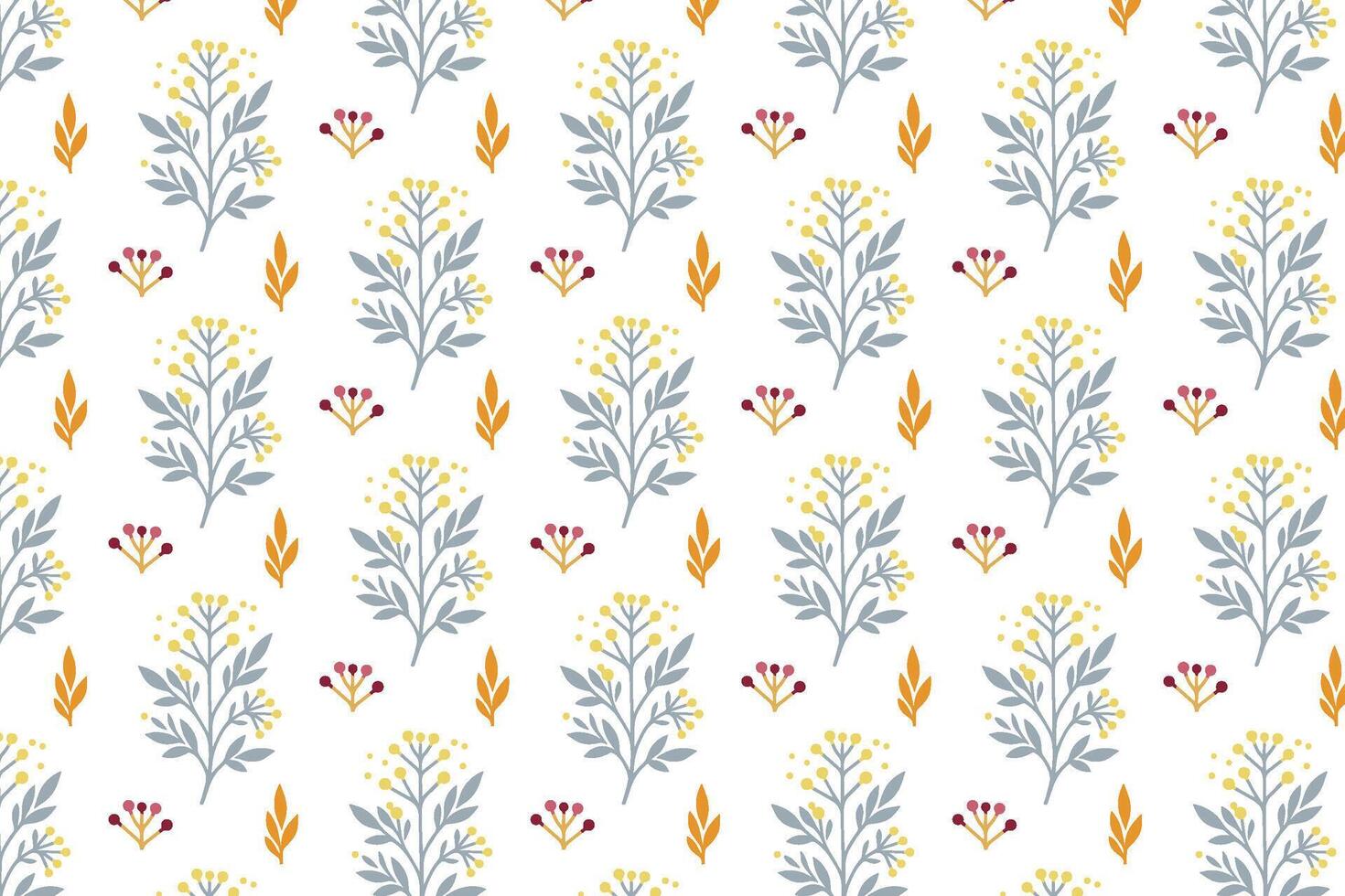 floral pattern in single line style with elegant outline details for fashion apparel kitchen accessories and textile surfaces vector