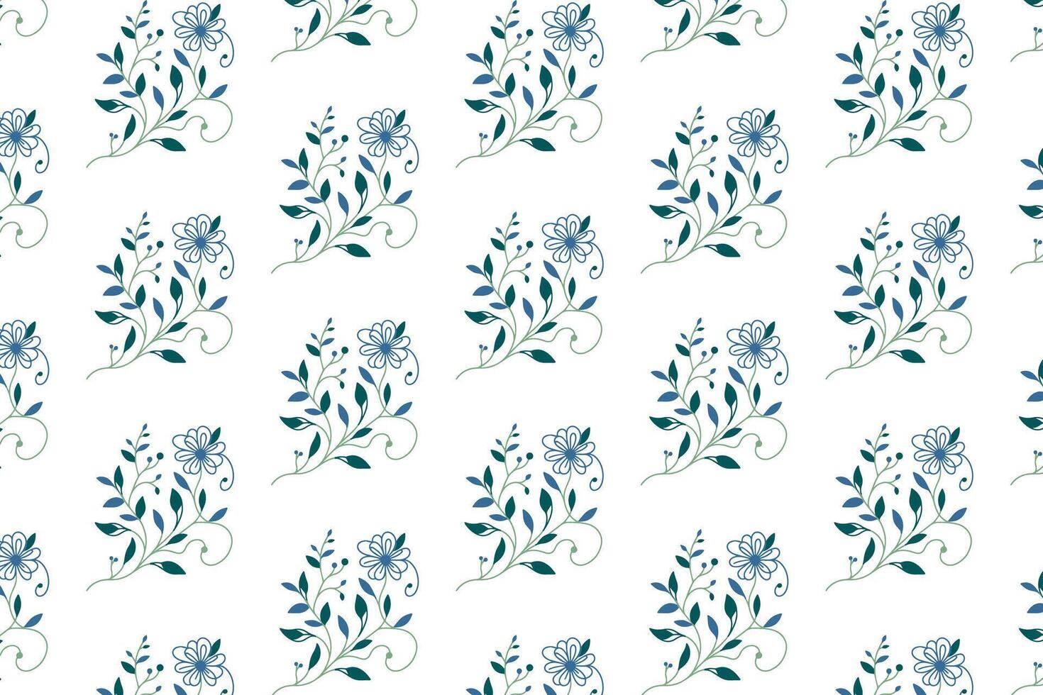 continuous line floral drawing pattern for use in women fashion pillowcase textile wrapping kitchen fabric and wallpaper printing applications vector