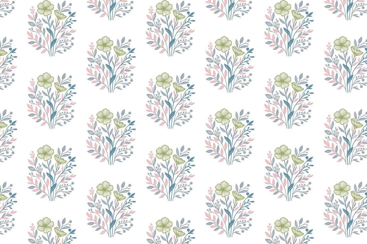 continuous floral pattern design featuring line art rose and leaves for stylish pillow covers and fabric applications vector