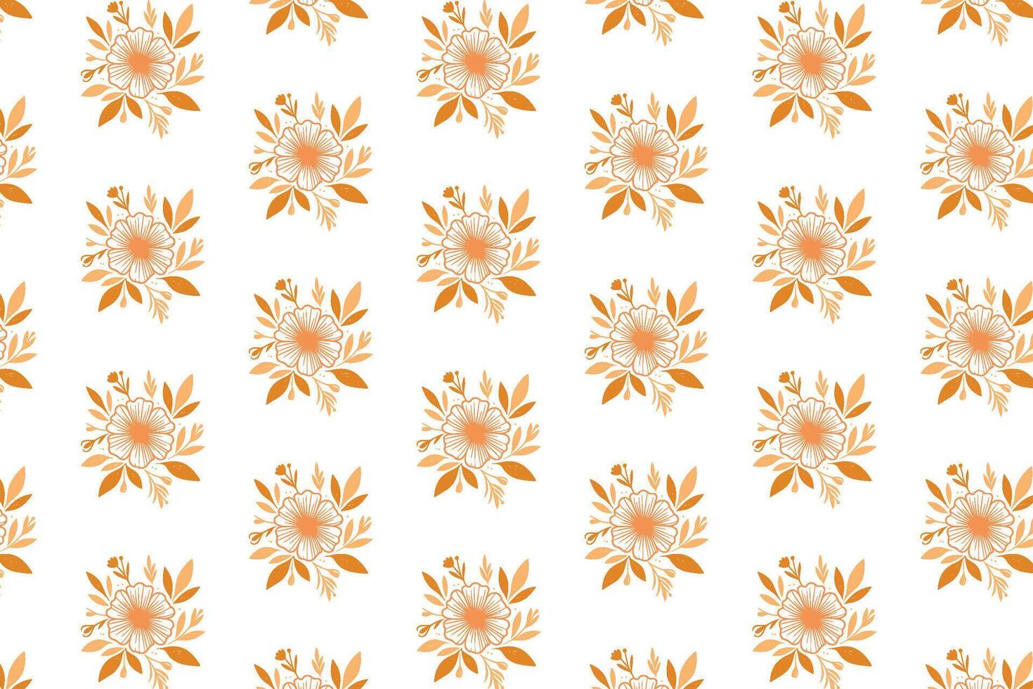 abstract floral pattern artwork made with single line botanical drawings for textile design kitchen wraps pillow fabric fashion prints and home items vector