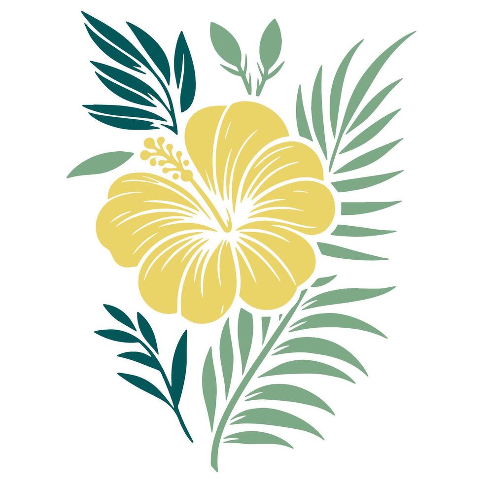 artistic botanical pattern in line drawing style for modern fashion fabric home cushions wedding goods and textile design vector