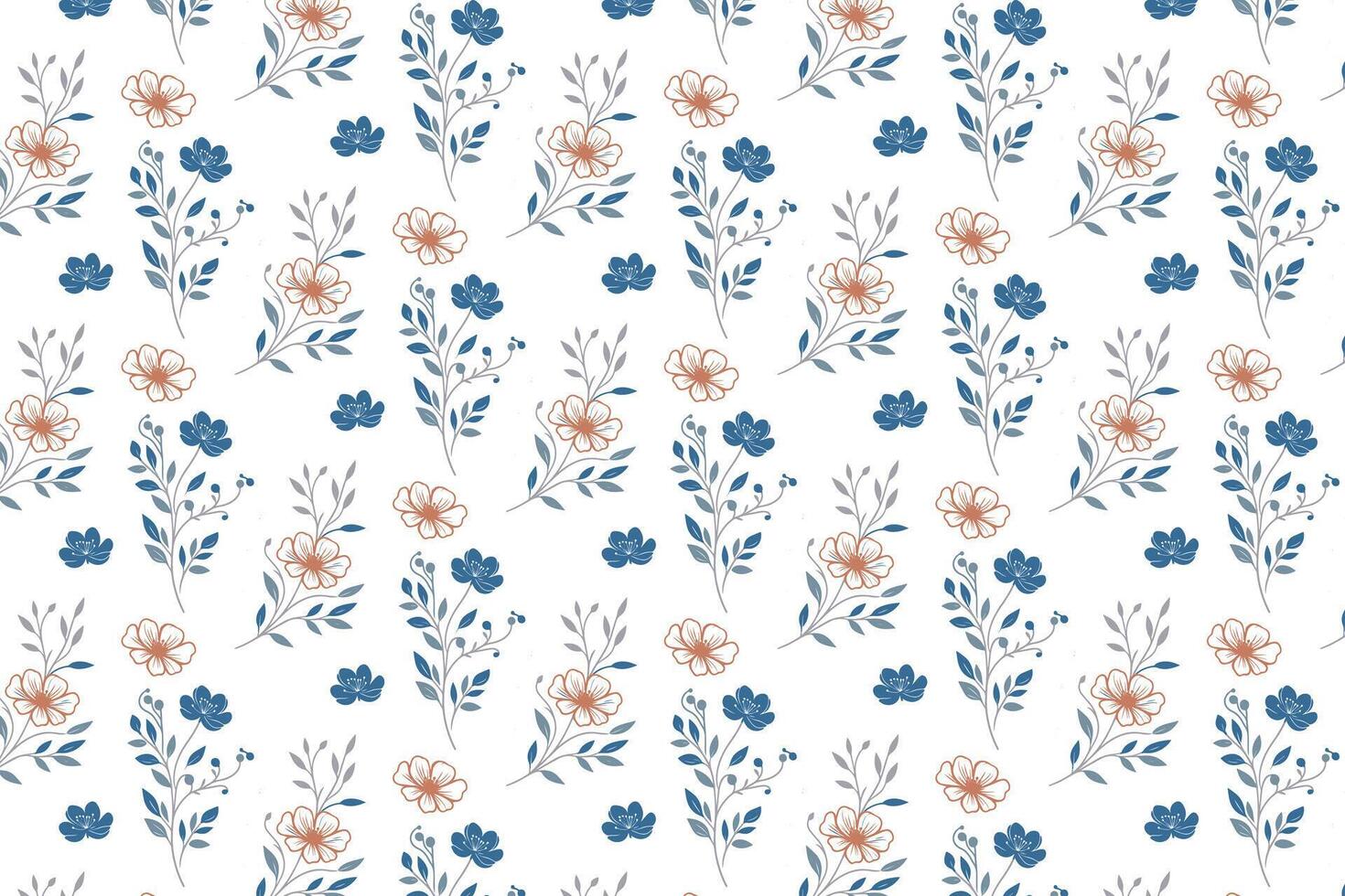 minimal line art flower pattern featuring continuous floral sketch motifs for pillow fabric kitchen wear wrapping textile wallpaper and fashion accessories vector