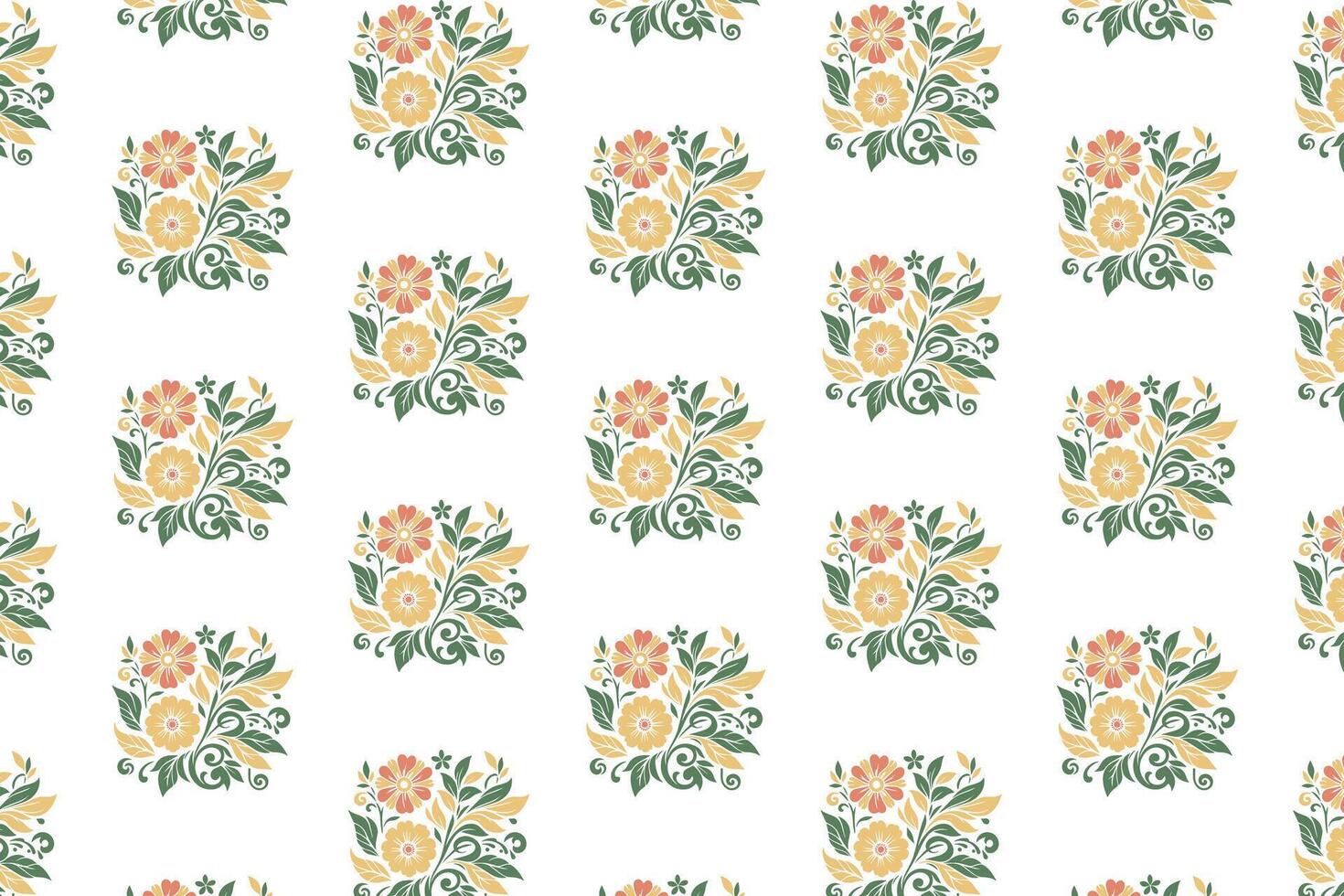 minimal line floral artwork with sketch style rose blossoms and leaf elements perfect for use in pillow textile wrapping paper kitchen fabric and fashion accessories vector