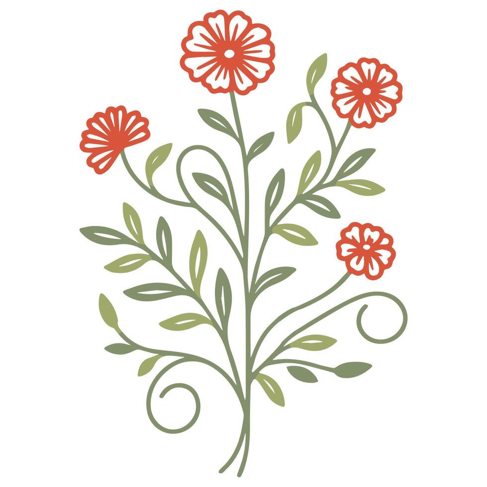 sketch floral pattern with hand drawn flowers and foliage for use in textile cushion printing fashion items and wedding stationery vector