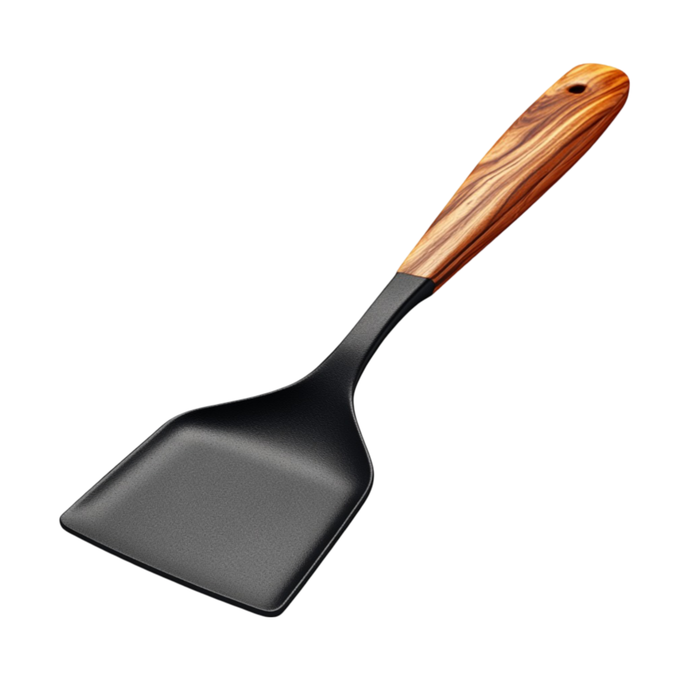 Cooking Spatula with Ergonomic Handle on Transparent Background png
