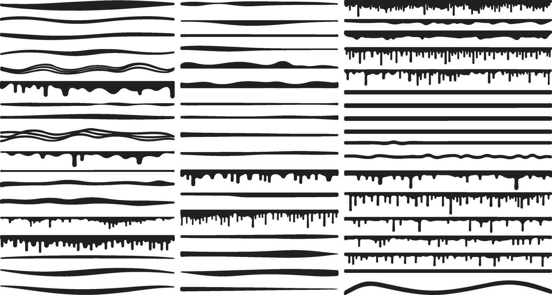 A Grid of Graphic Line Elements vector