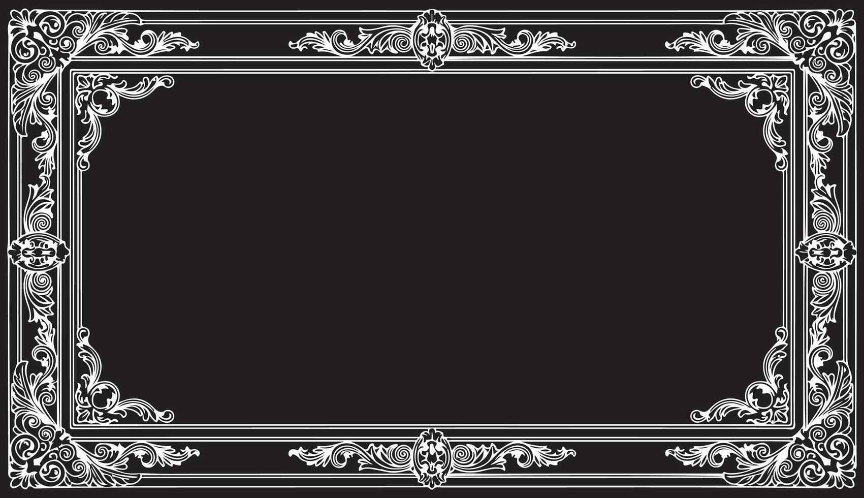 Elegant Symmetrical Design with Intricate Flourishes vector