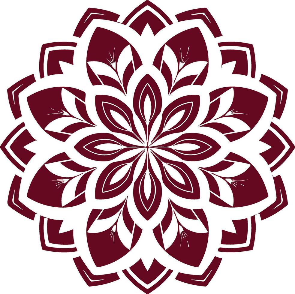 Geometric Mandala Flower design vector