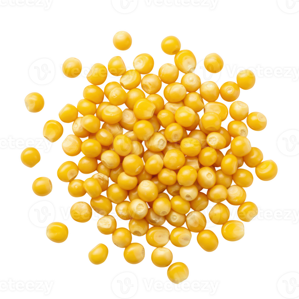 Pile of Yellow Millet Seeds Isolated on Transparent Background png