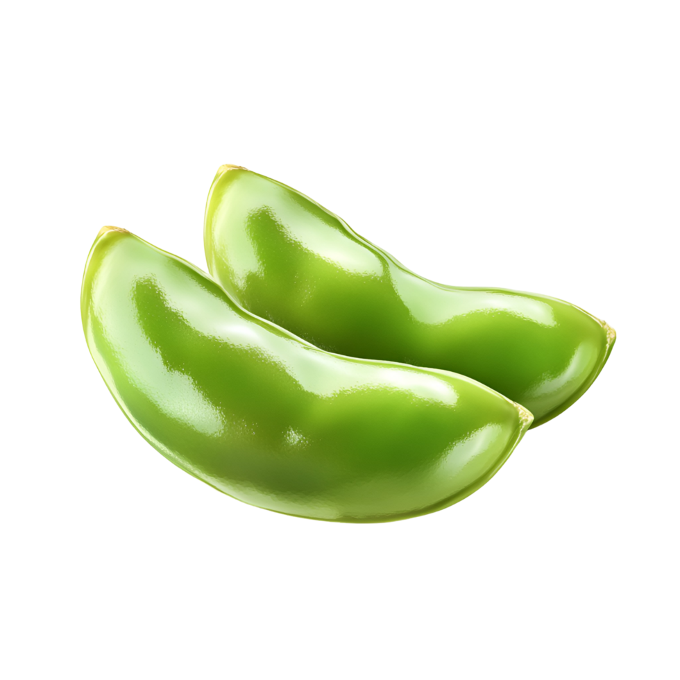 Isolated Green Soybean Pods Seeds Transparent Background png