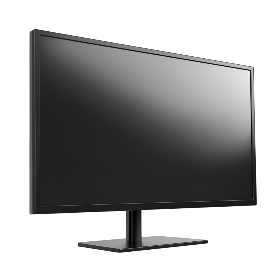 Flat Screen Computer Monitor Transparent Background png