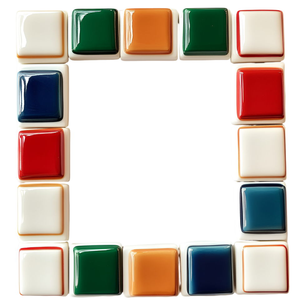 Ornamental Square Tile Border Frame For Interior Projects And Graphic Resources Transparent Background png