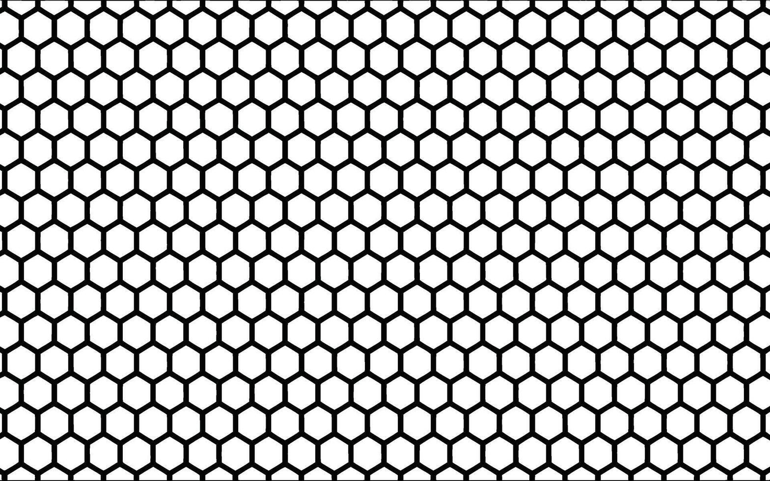Black and white honeycomb pattern seamless background suitable for various design projects and applications vector