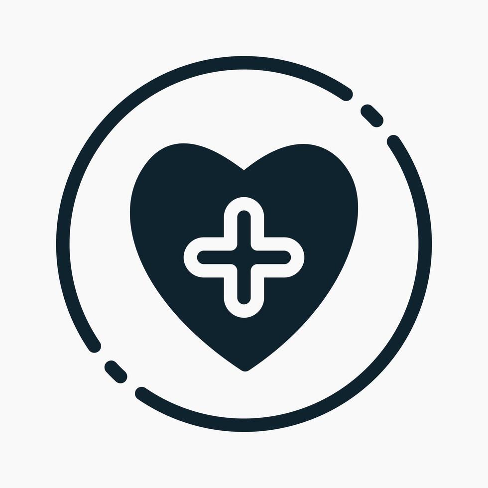 Design Illustration graphic of health improvement icon with glyph style. Suitable for UI, mobile design, web design, etc. vector