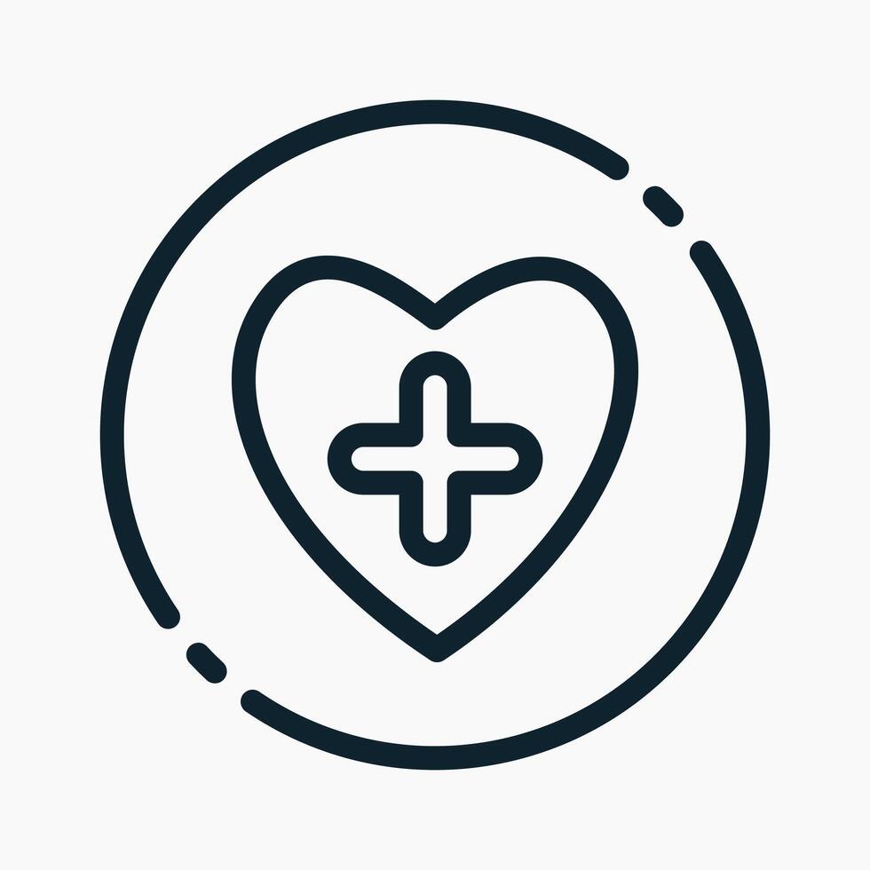 Design Illustration graphic of health improvement icon with line style. Suitable for UI, mobile design, web design, etc. vector
