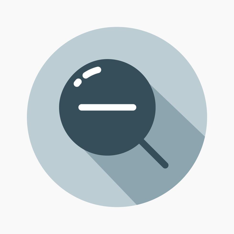 Design Illustration graphic of zoom out icon with flat style. Suitable for UI, mobile design, web design, etc. vector