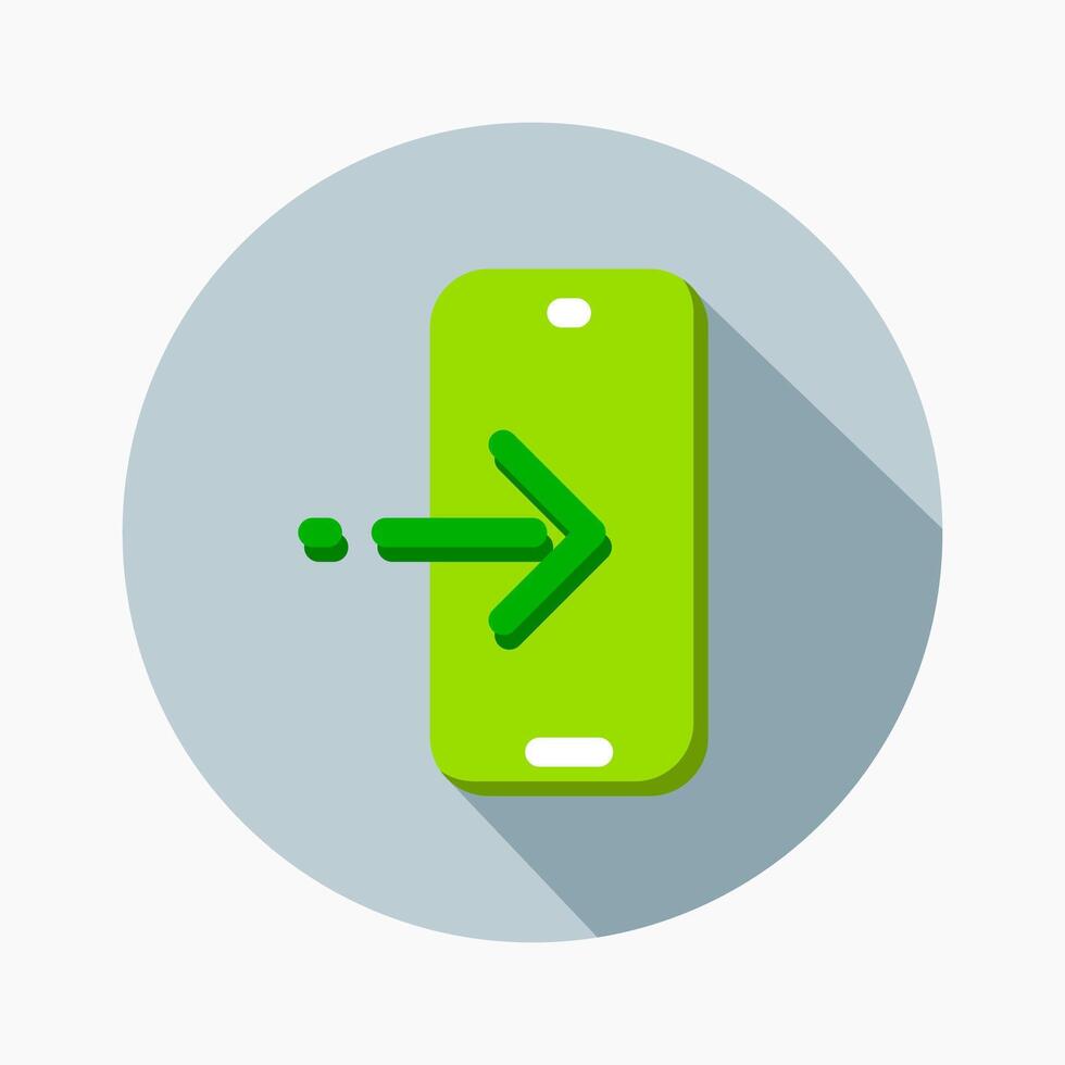 Design Illustration graphic of login icon with flat style. Suitable for UI, mobile design, web design, etc. vector