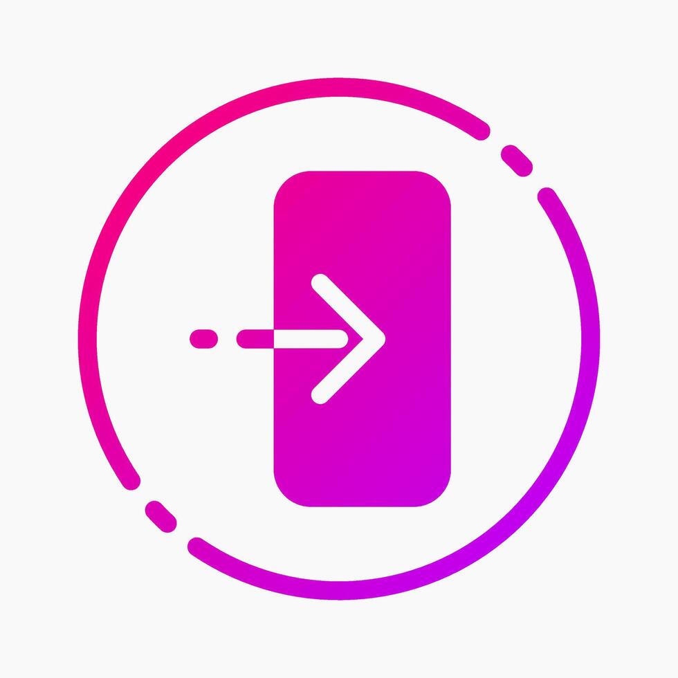 Design Illustration graphic of login icon with gradient style. Suitable for UI, mobile design, web design, etc. vector