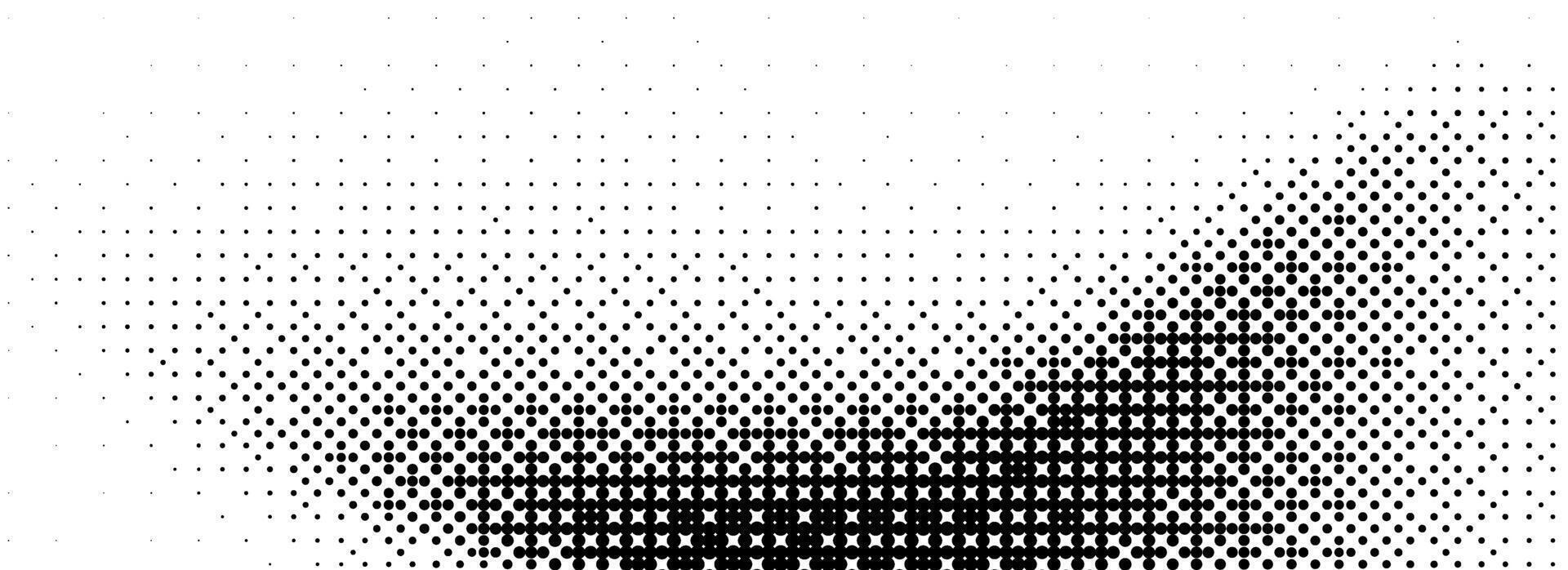 Pixel bitmap texture. Black dither pattern wallpaper. Abstract glitch gradient pattern. 8 bit game background. Wide raster screen backdrop. Halftone pixelated overlay cover vector