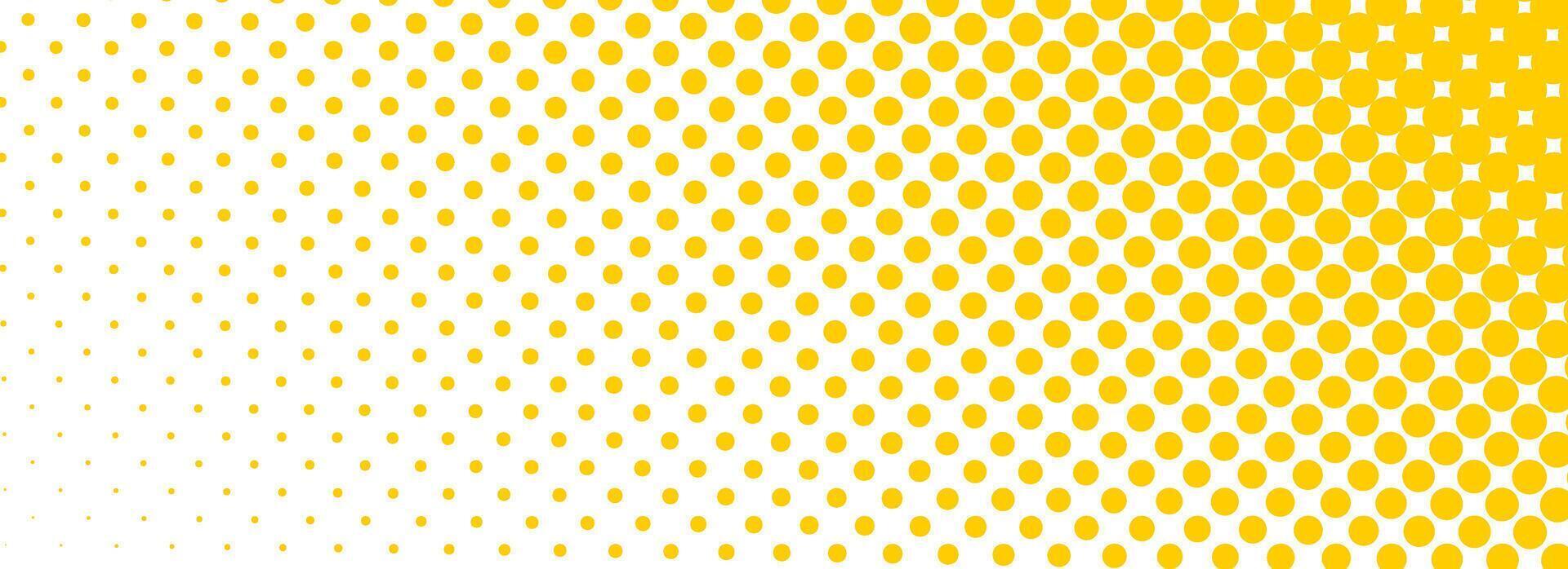 Yellow halftone corner gradient texture. Fading cartoon polka dot background. Dotted tilted gradation pattern. Fading comic pop art overlay backdrop. Slant frame halfton patern effect wallpaper vector