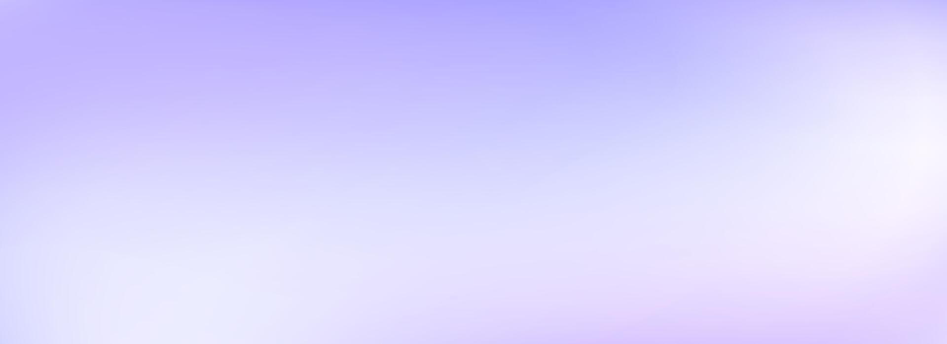 Abstract smooth lavender gradient background. Soft blurred light violet wallpaper. Universal pastel lilac color backdrop for banner, flyer, presentation, advertising. Subtle liquid cover vector