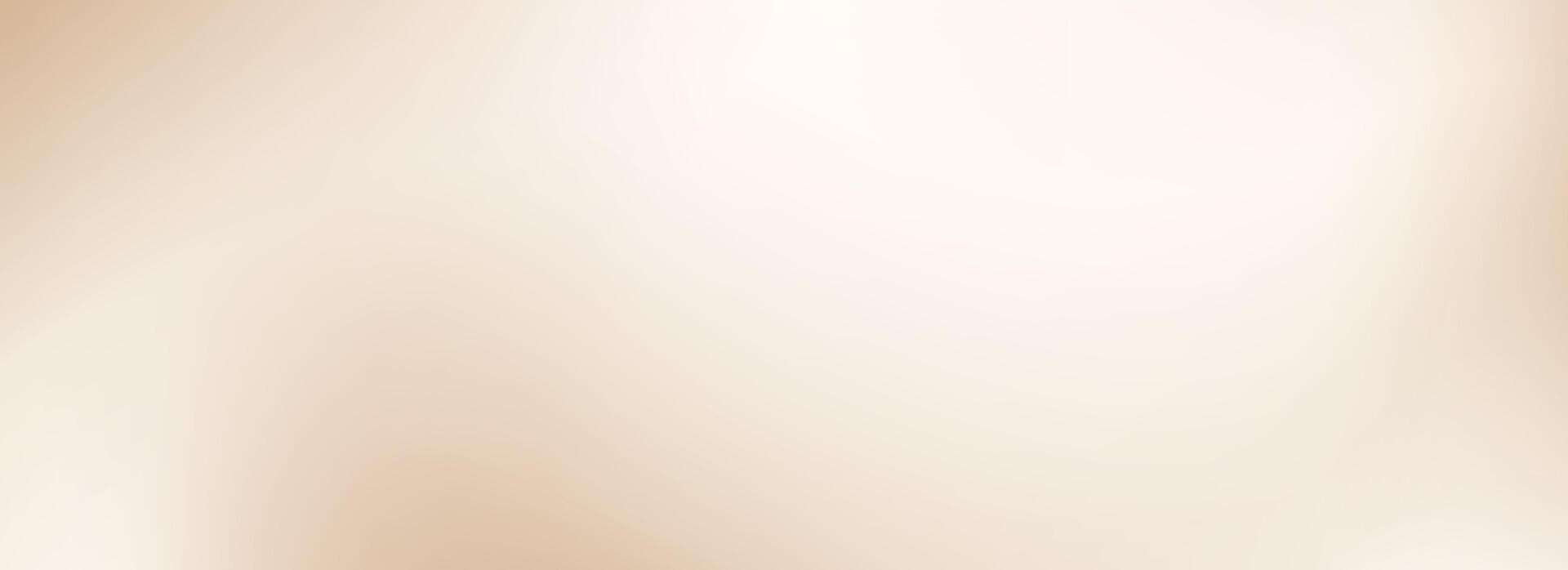 Smooth wavy beige gradient background. Soft neutral liquid wallpaper. Silky nude color texture for banner, flyer, presentation, graphic design. Abstract blurred fawn pearl backdrop cover vector