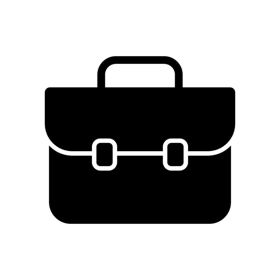 Briefcase icon on white background vector