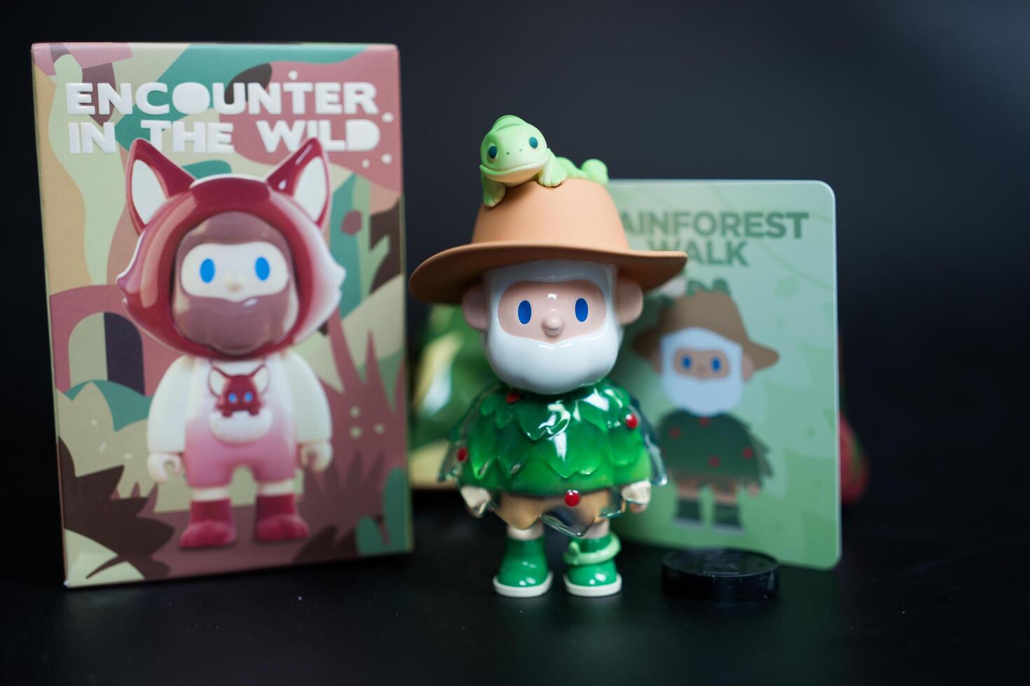 Bangkok, Thailand - May 28, 2025 Finding Unicorn FARMER BOB Encounter In The Wild Series Blind Box photo