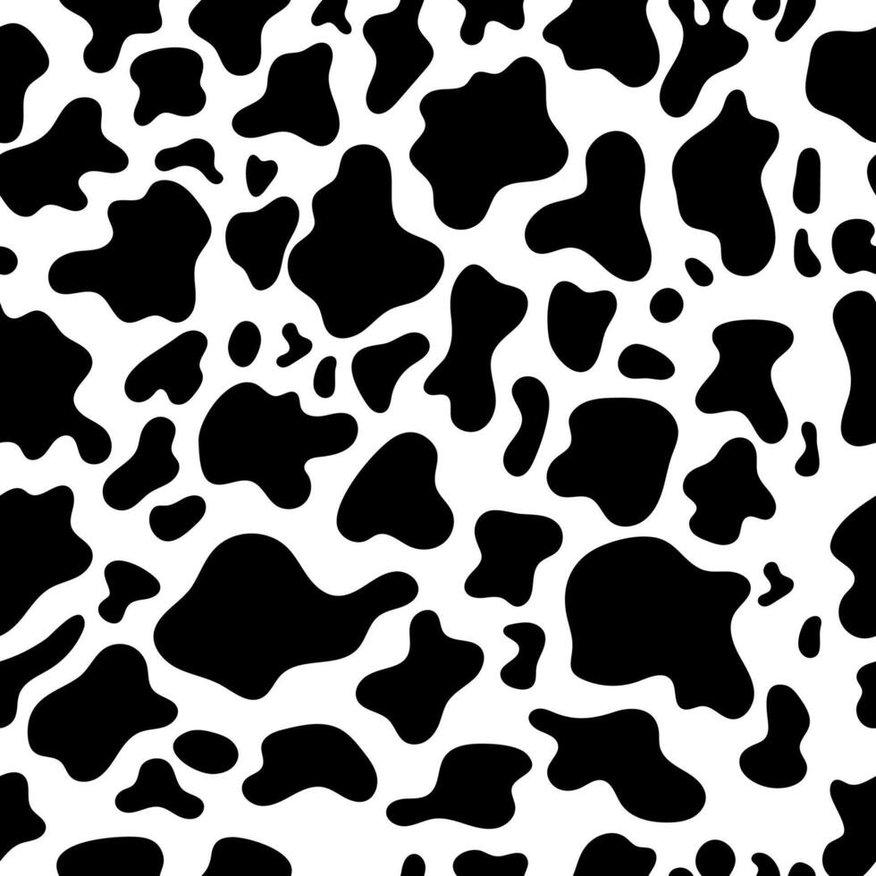 Cow print pattern seamless. Cow skin abstract for printing, cutting, crafts, stickers or cover. vector