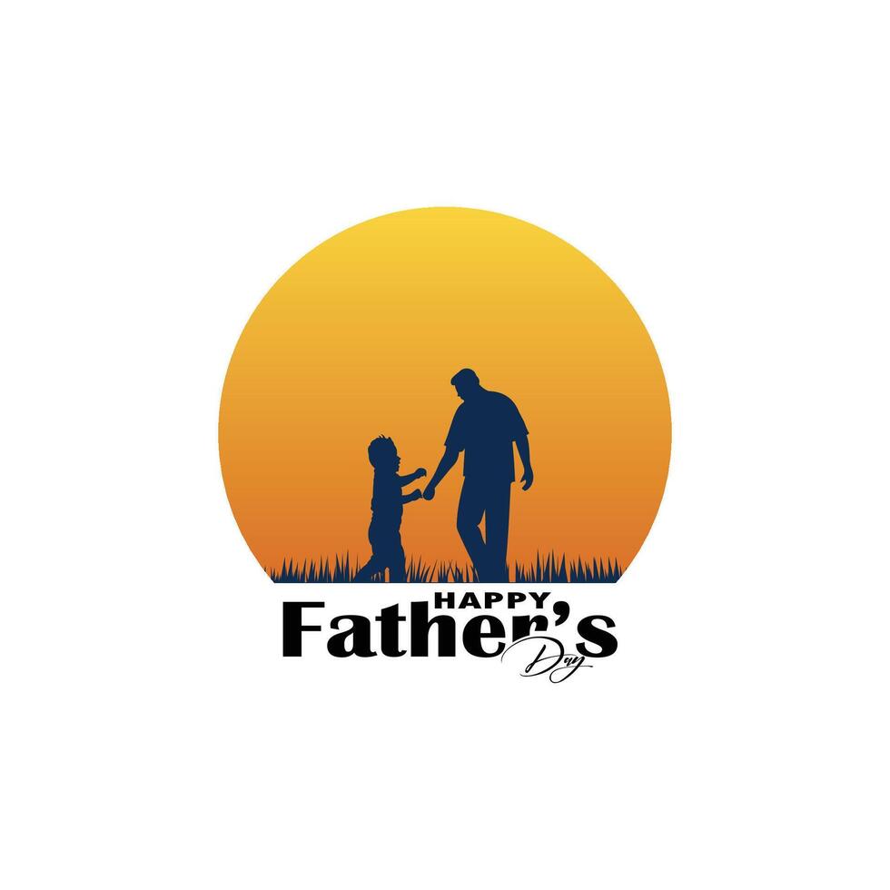 Basic RGBHappy Father's Day social media post vector