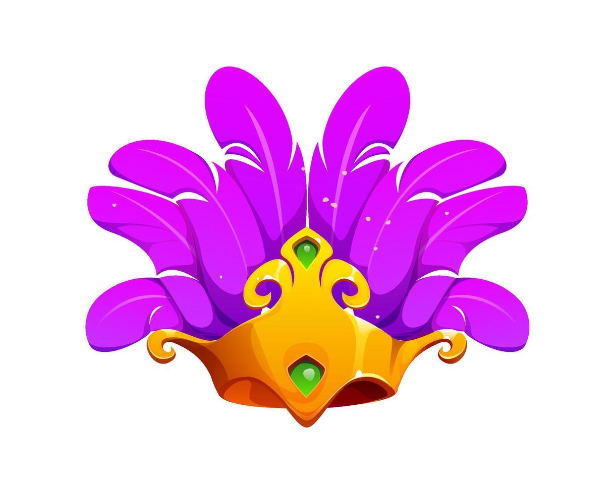 Cartoon decorative crown for carnival party vector