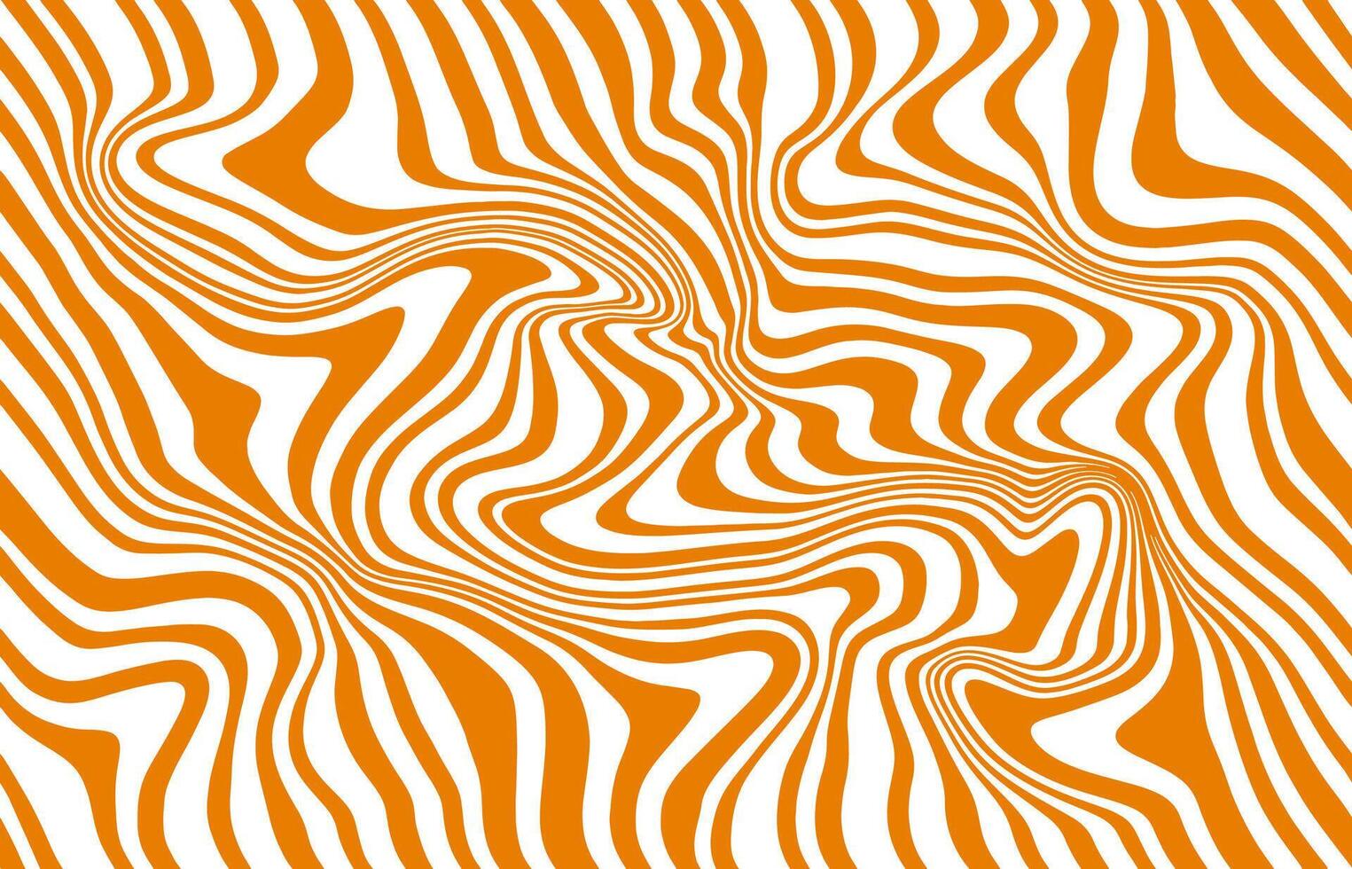 Swirl caramel pattern, seamless wavy background vector