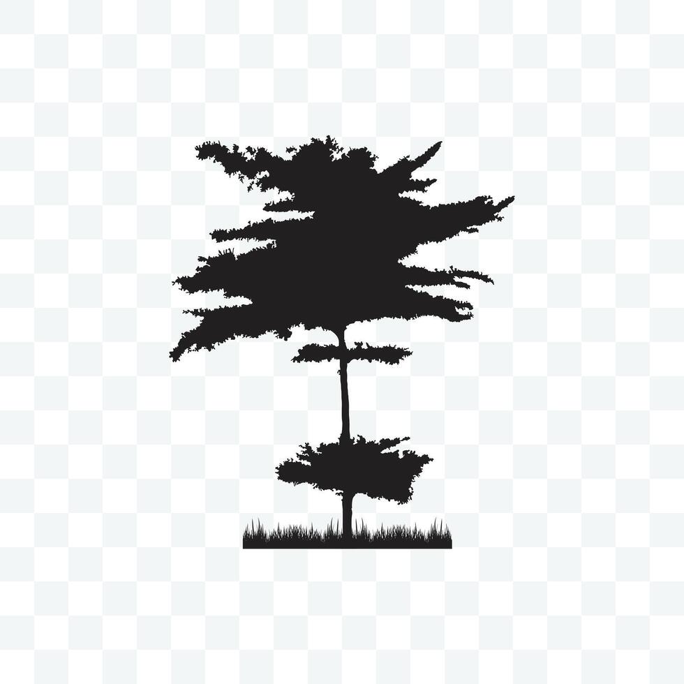 Silhouette of a Tree, Tree Illustration vector