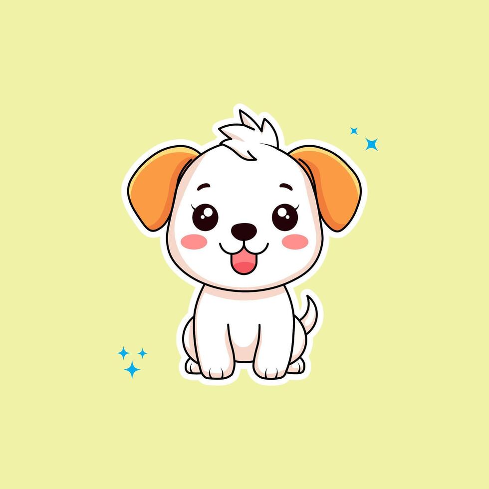 Cute little dog vector