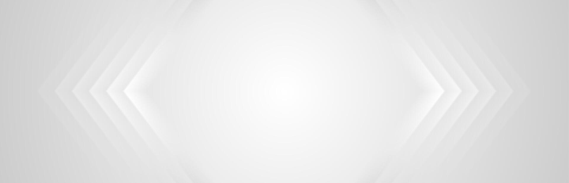 Grey white minimal arrows abstract technology background vector