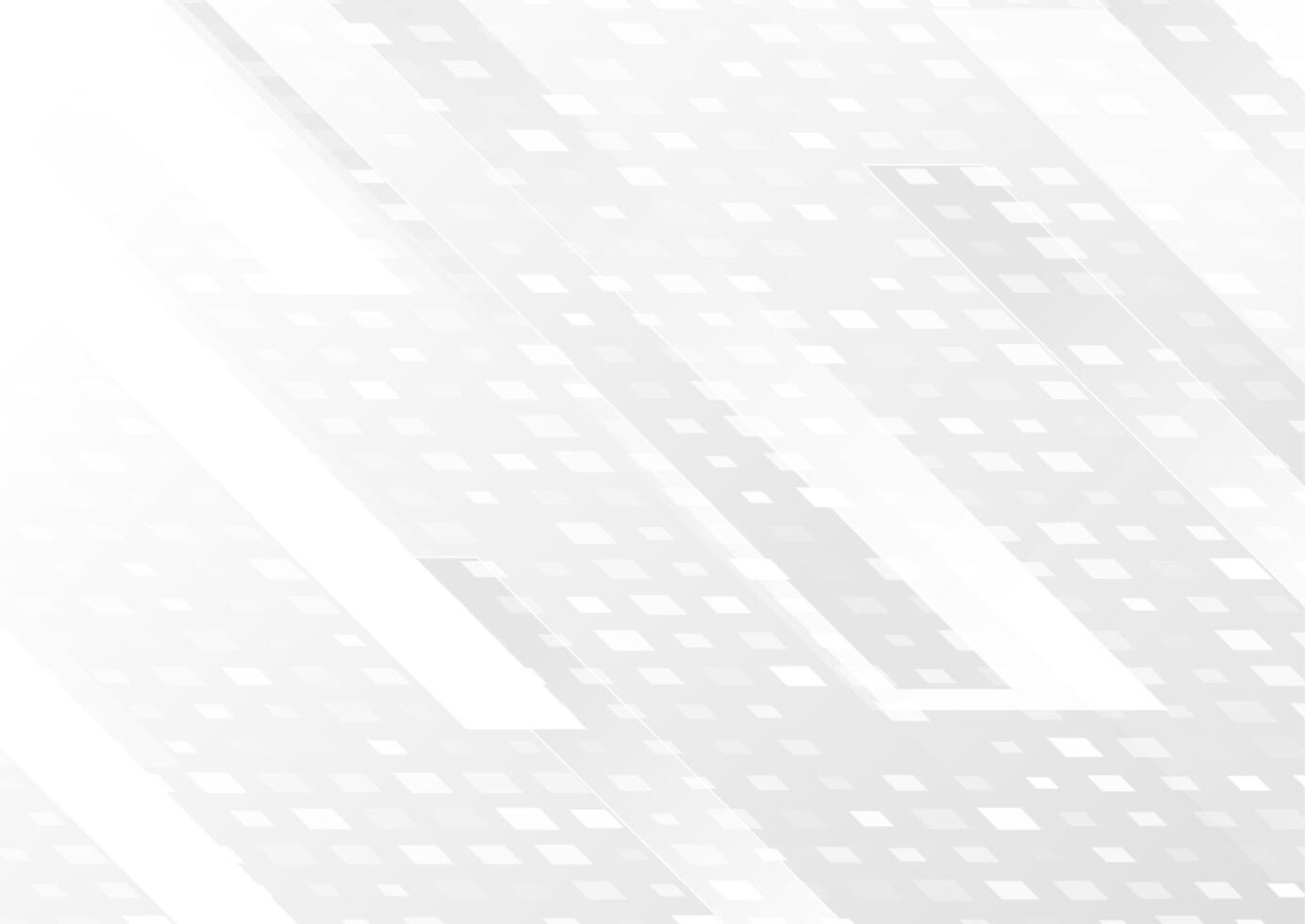 Grey abstract geometric tech art background vector