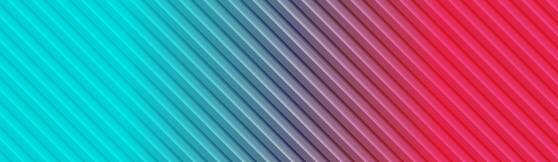 Blue and red minimal stripes abstract luminous tech background vector