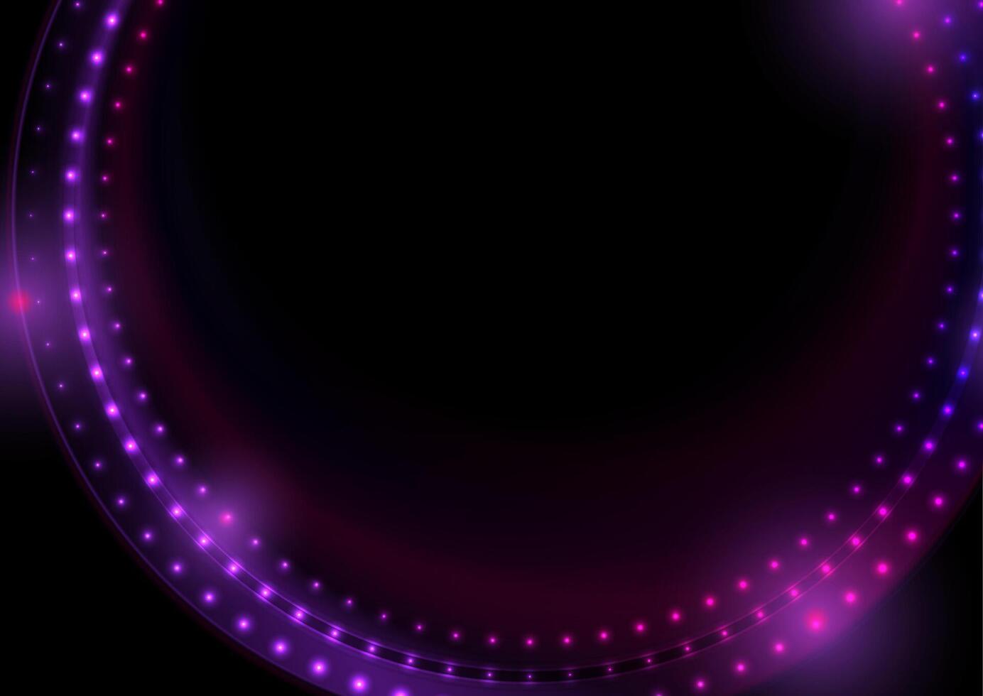Violet purple glitter shiny circle with sparkling lights abstract background vector