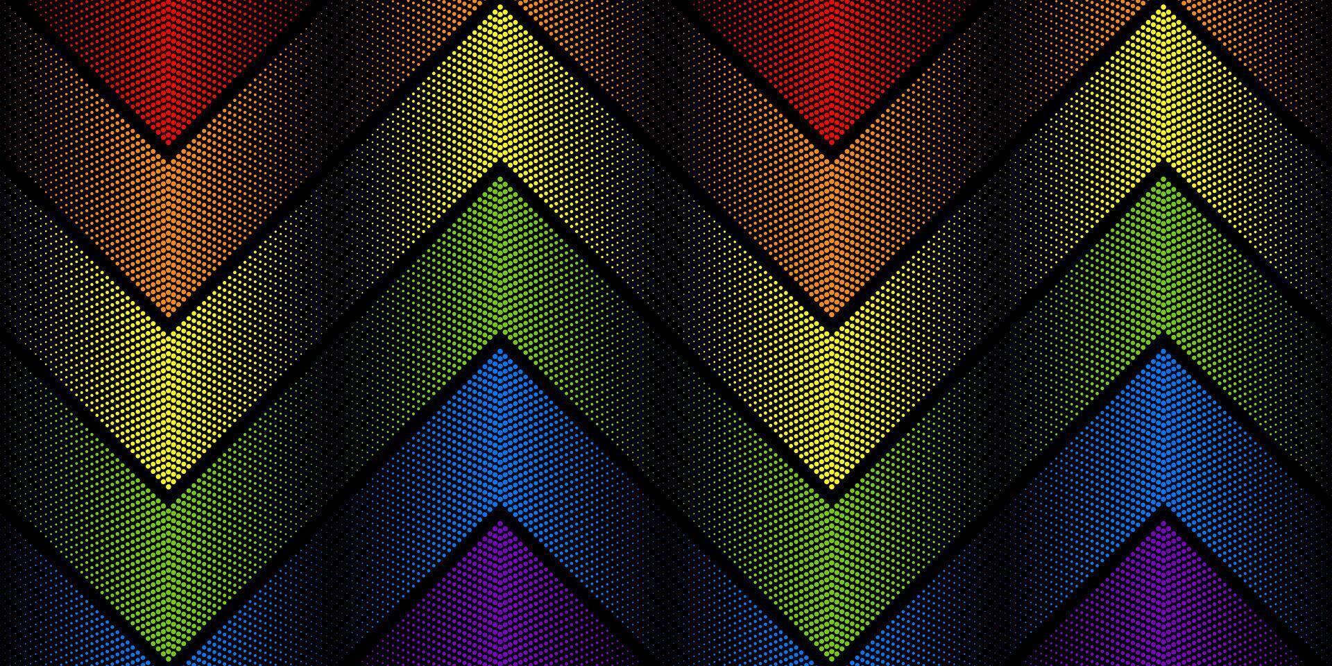 LGBTQ Pride Month abstract dotted lines background vector