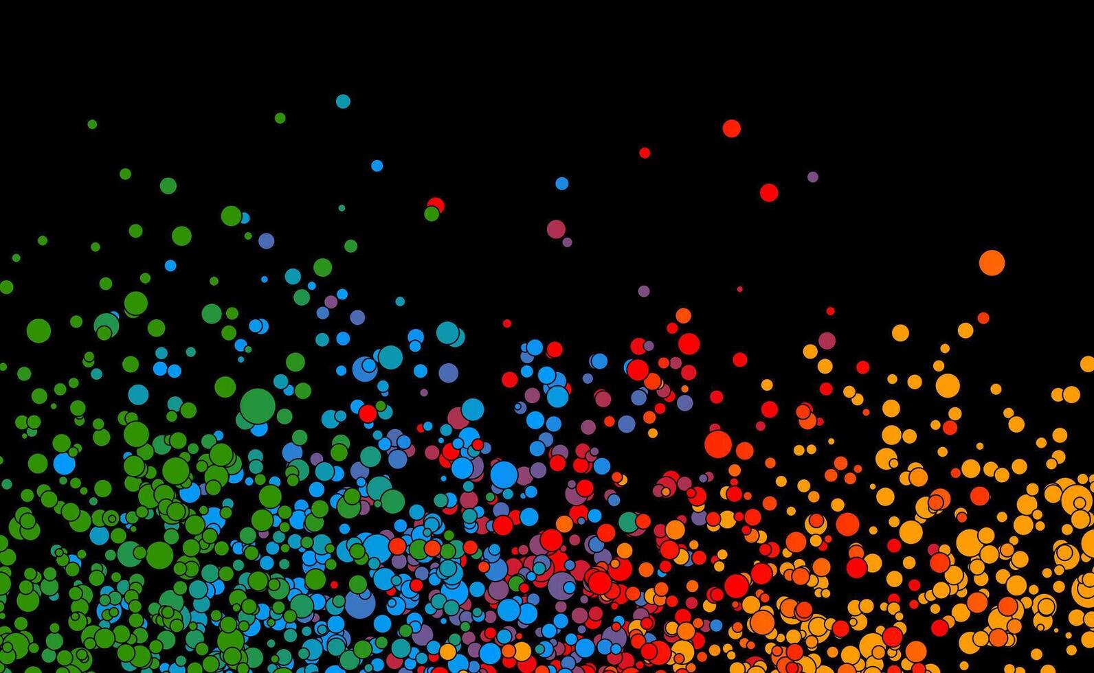 Colorful circle dots abstract tech geometric background vector