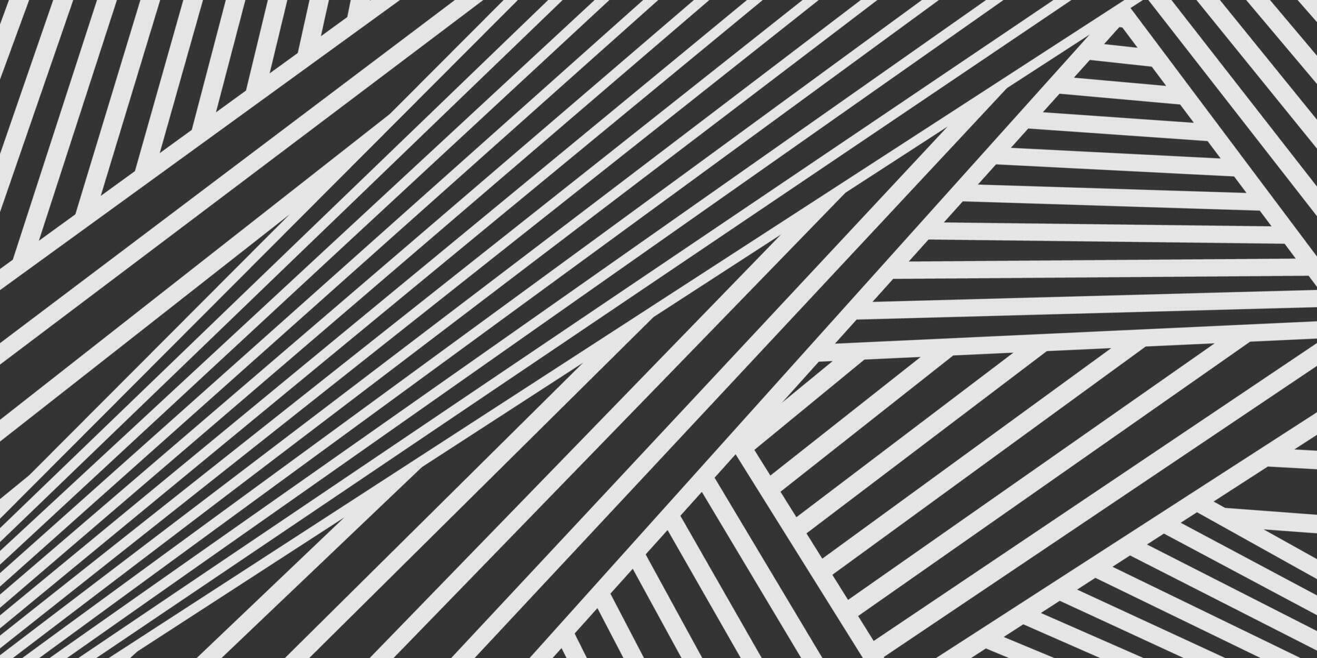 Black and white stripes abstract tech background vector